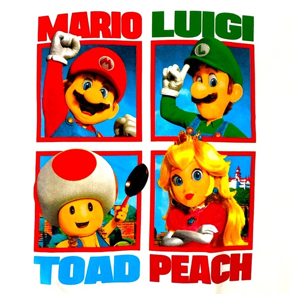 Mario, Luigi, Peach, & Toad Nintendo Graphic T-Shirt - Size Extra Large XL - NWT - Picture 2 of 3